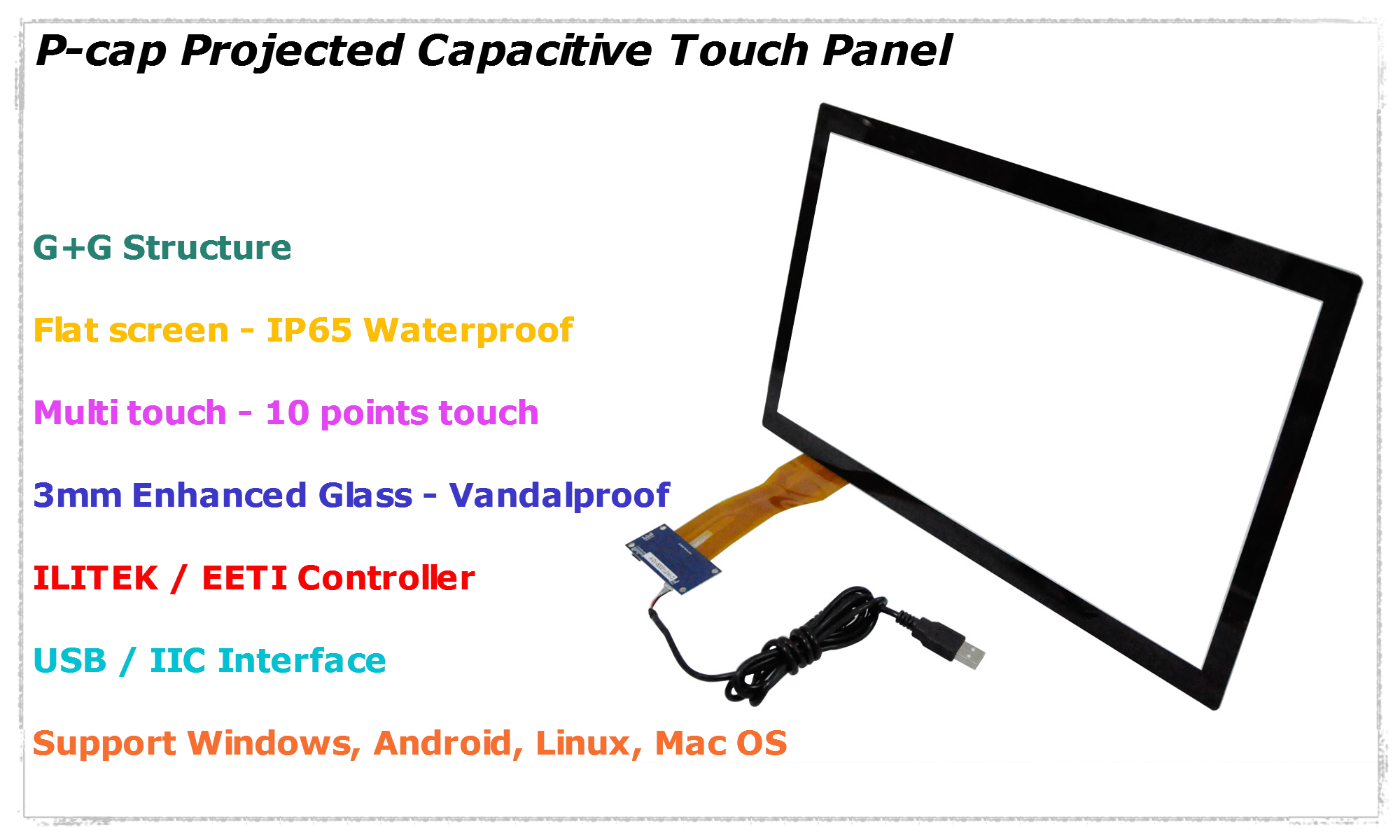 Tsab ntawv xov xwm no tshwm sim thawj zaug https://www.cjtouch.com/lcd-display-panels-22inch-muti-touch-pcap-touch-panel-tft-display-800480-transmissive-400cd-brightness-rgb-interface-product/